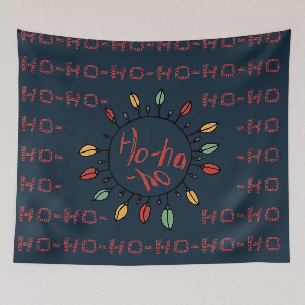 Item preview, Christmas Lights Wreath - Dark Blue designed and sold by galleasstudio.
