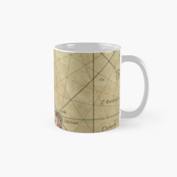 Item preview, Classic New England Shore Atlantic Ocean Coast Map designed and sold by NoShowMagazine.