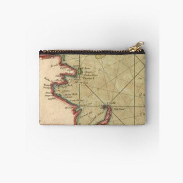 Item preview, Classic New England Shore Atlantic Ocean Coast Map designed and sold by NoShowMagazine.