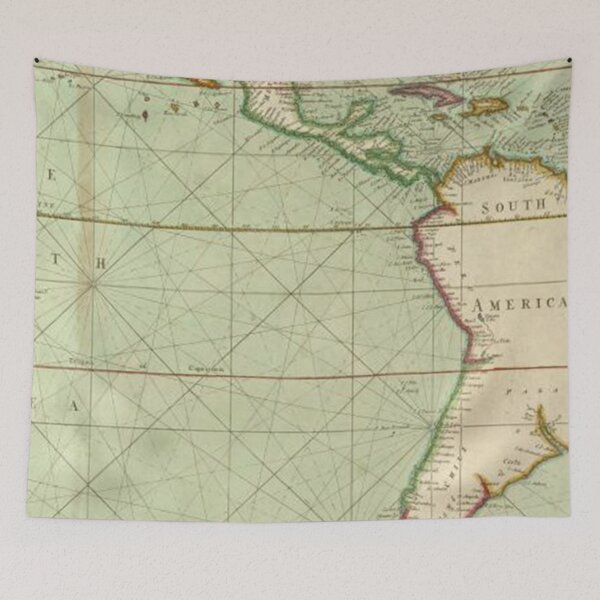 Item preview, Classic Pacific Ocean Map designed and sold by NoShowMagazine.