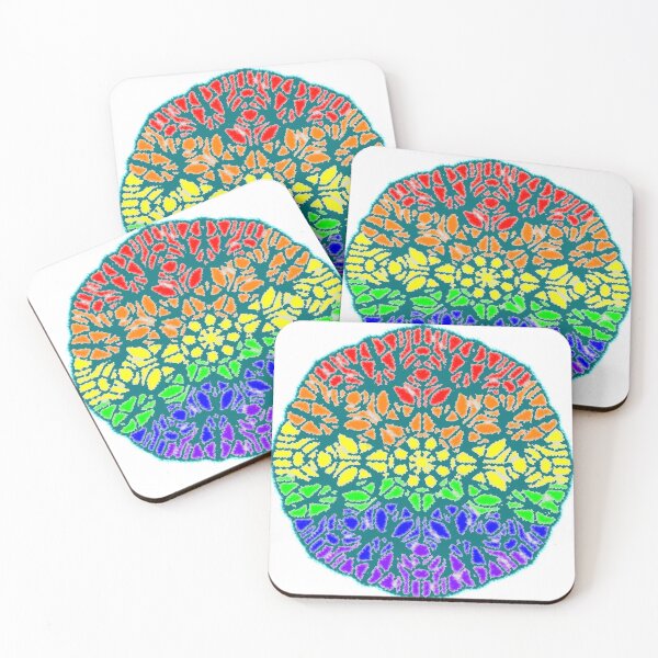 Item preview, Rainbow Mandala designed and sold by The Ginger Dragonfly Design Company.