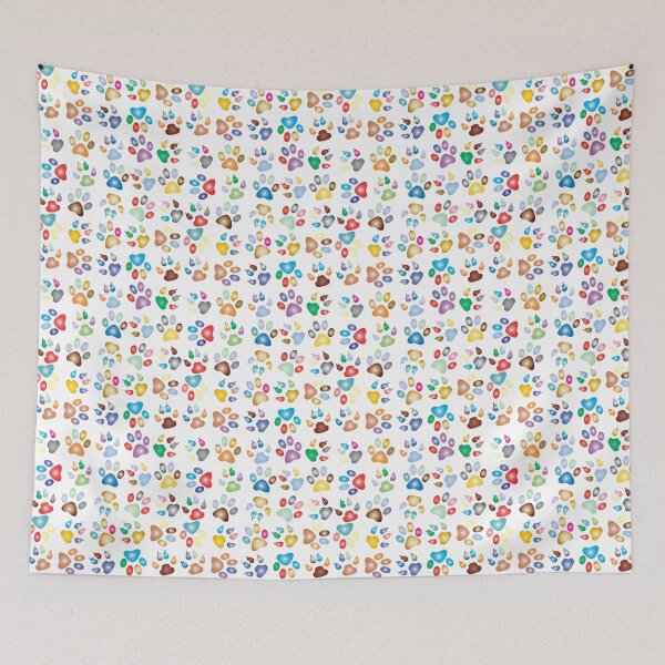 Item preview, Rainbow Paw Prints designed and sold by gardengatequilt.