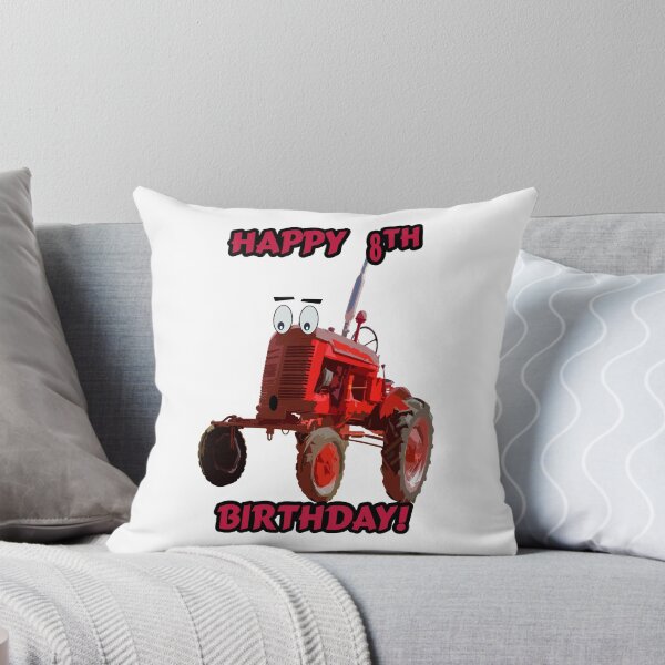 Item preview, Happy 8th Birthday Tractor design designed and sold by SEADOGPRINTS.