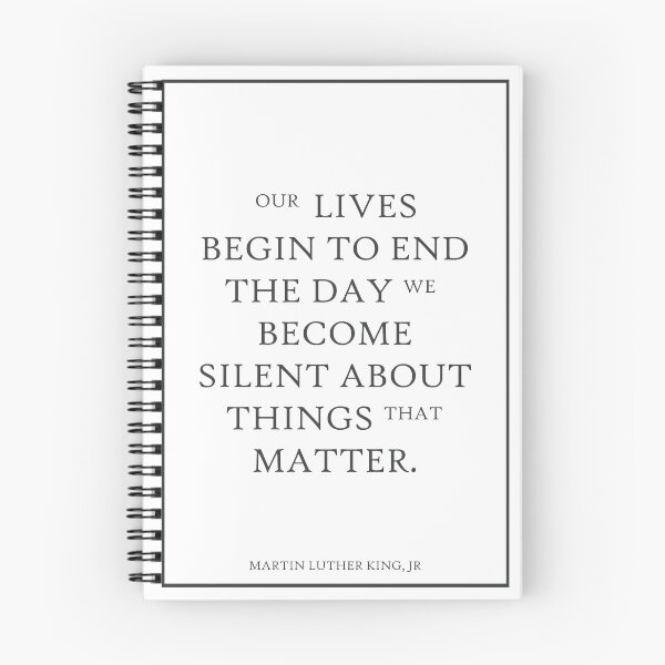 Item preview, Martin Luther King Our Lives Begin 385 Watercolor designed and sold by vividpixelusa.