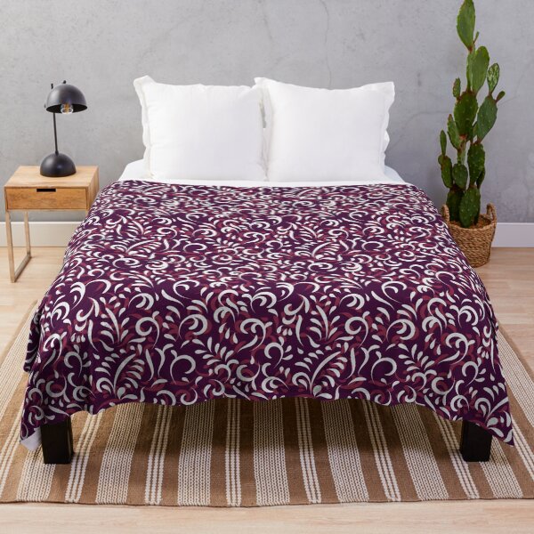 Aperçu de l'œuvre Motif fleuri rose violet créée et vendue par Skeenazlan.