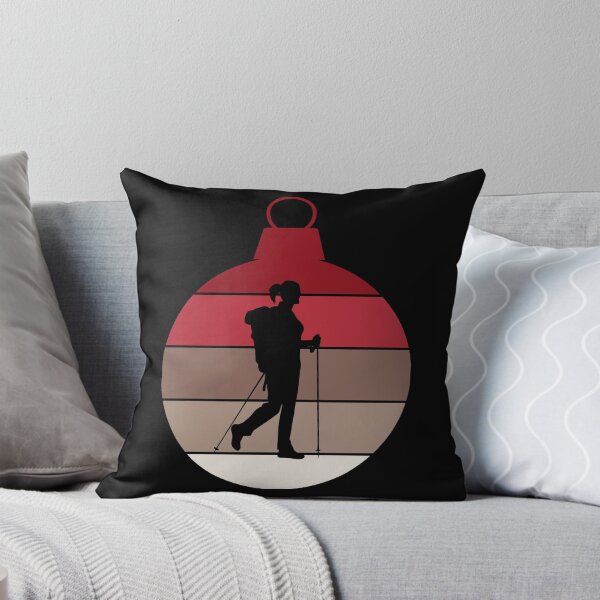 Item preview, Christmas Ornament - Woman Hiking Backpacking designed and sold by HeatherPore.