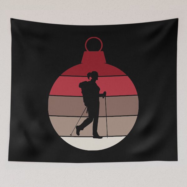 Item preview, Christmas Ornament - Woman Hiking Backpacking designed and sold by HeatherPore.