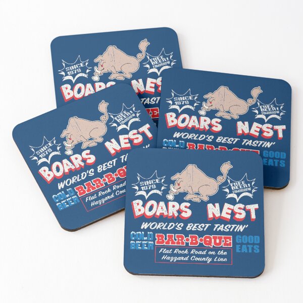 The Boars Nest Dukes of Hazzard Coasters (Set of 4)