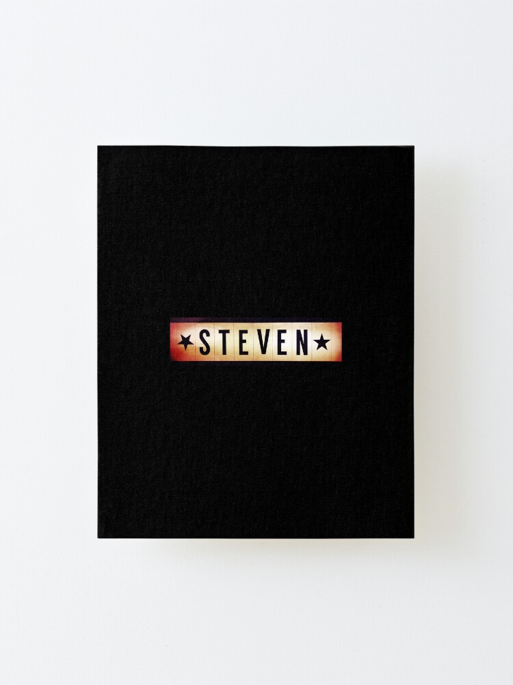 Alternate view of Steven, Steven mug, Steven mask, Steven sticker, Steven magnet Mounted Print