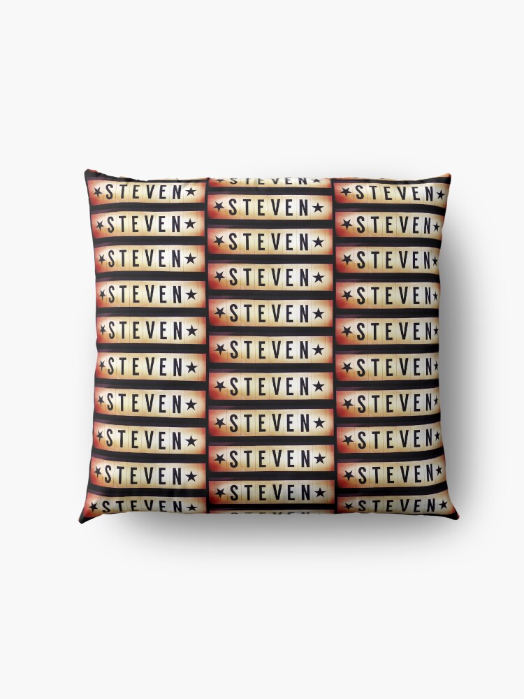 Alternate view of Steven, Steven mug, Steven mask, Steven sticker, Steven magnet Floor Pillow
