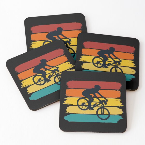 Item preview, Mountain Biker - Retro Brushed Stripes  designed and sold by HeatherPore.