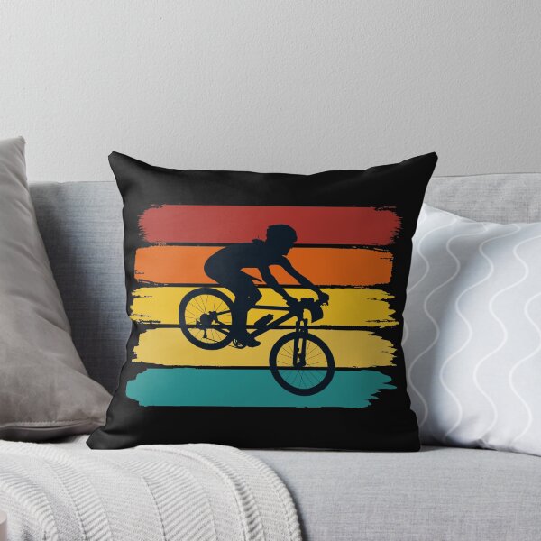 Item preview, Mountain Biker - Retro Brushed Stripes  designed and sold by HeatherPore.