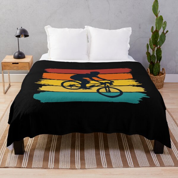 Item preview, Mountain Biker - Retro Brushed Stripes  designed and sold by HeatherPore.