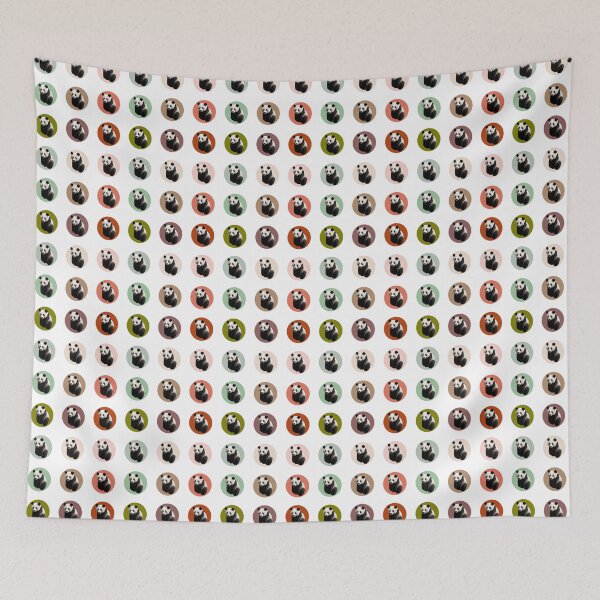 Item preview, Terra Cotta Colors Panda Pattern designed and sold by Amanda Roos.