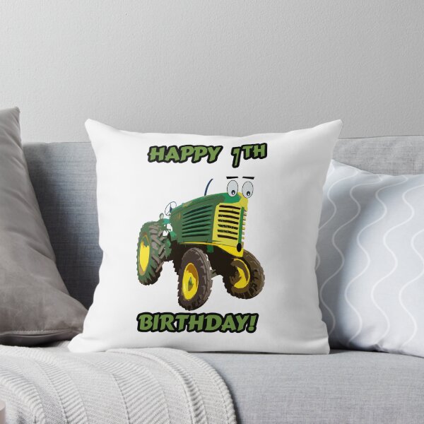 Item preview, Happy 7th Birthday Tractor design designed and sold by SEADOGPRINTS.