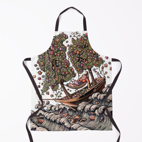 Item preview, Woman in Ship on Ocean, Sails of Flowering Trees designed and sold by LisaHaney.