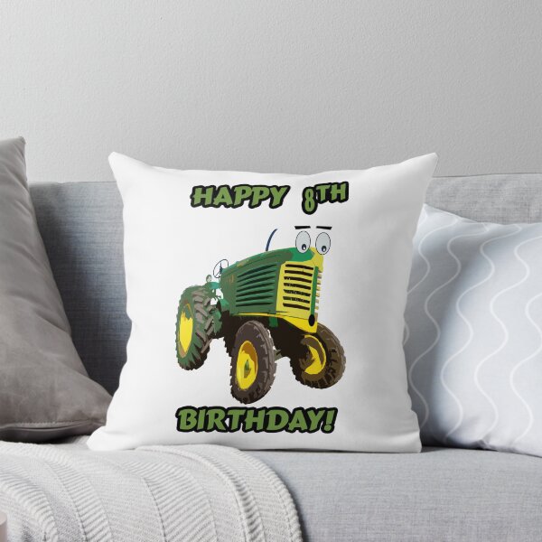 Item preview, Happy 8th Birthday Tractor design designed and sold by SEADOGPRINTS.