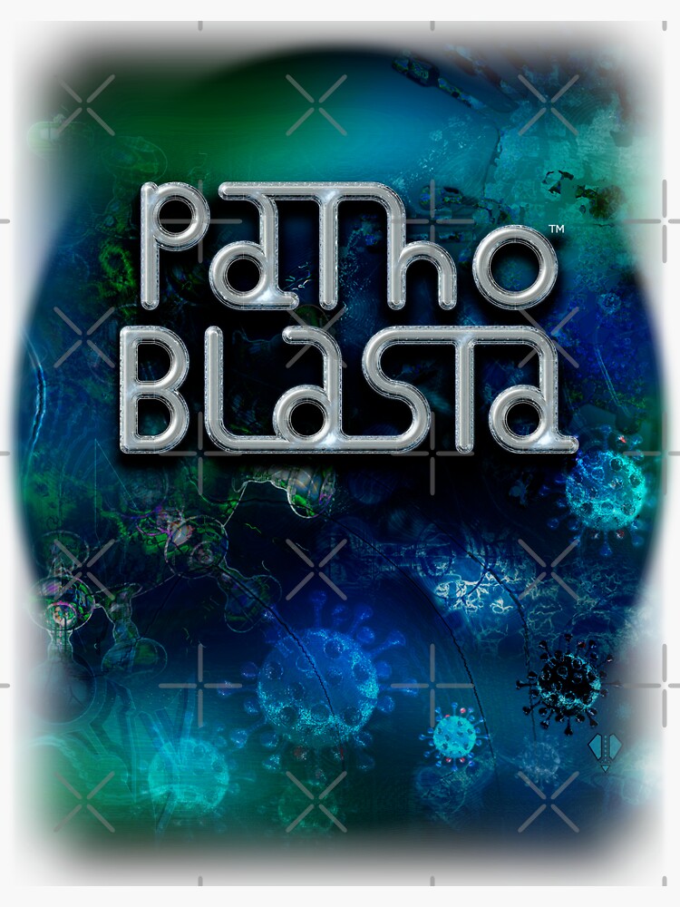 Thumbnail 3 of 3, Sticker, Patho Blasta Start Screen O designed and sold by PathoBlasta.