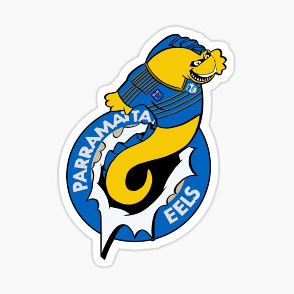 Waterproof Sticker Set Stickers NRL Parramatta Eels Logo