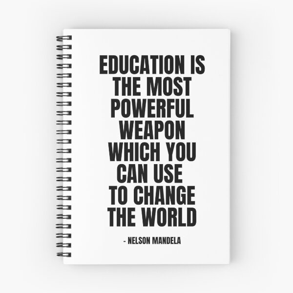 Item preview, Education is the most powerful weapon which you can use to change the world  designed and sold by KarolinaPaz.