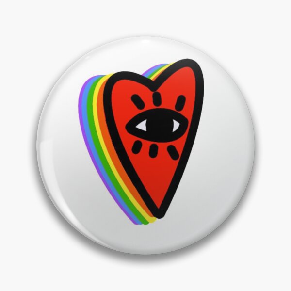 Item preview, Discrete Gay Pride Heart with Eye designed and sold by beccaamac.