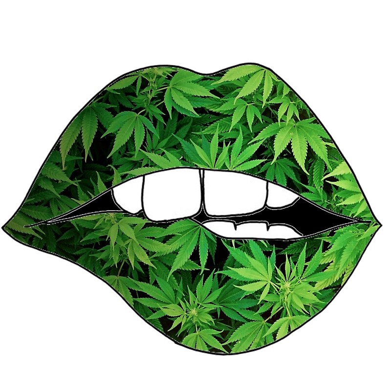 Download "Weed Lips" Art Prints by hgl1 | Redbubble