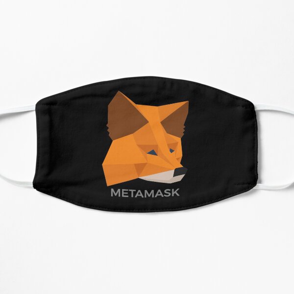 METAMASK FOX eth wallet crypto defi blockchain cryptocurrency fintech mask Flat Mask