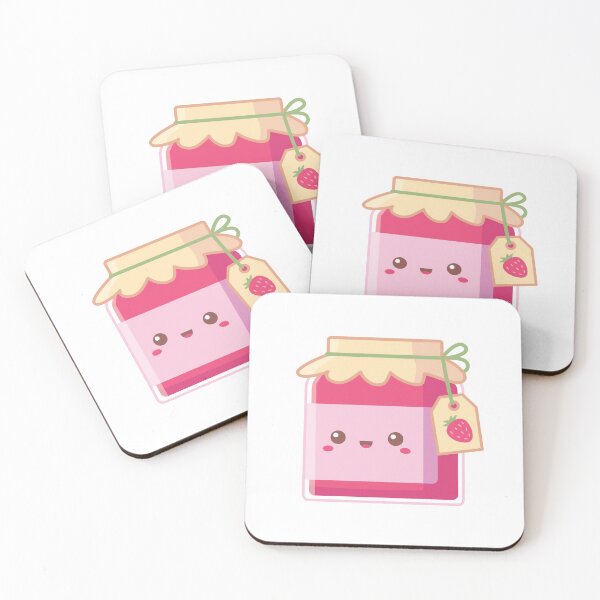 Item preview, Kawaii Strawberry Jam Bottle designed and sold by rustydoodle.