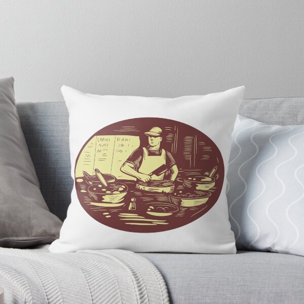 Item preview, Taco Cook in Food Stall Oval Retro designed and sold by patrimonio.