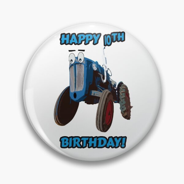 Item preview, Happy 10th Birthday Tractor design designed and sold by SEADOGPRINTS.