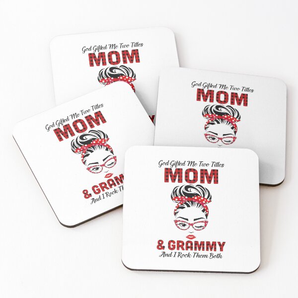 Item preview, God Gifted Me Two Titles Mom And Grammy And I Rock Them Both designed and sold by DanielleNicolet.