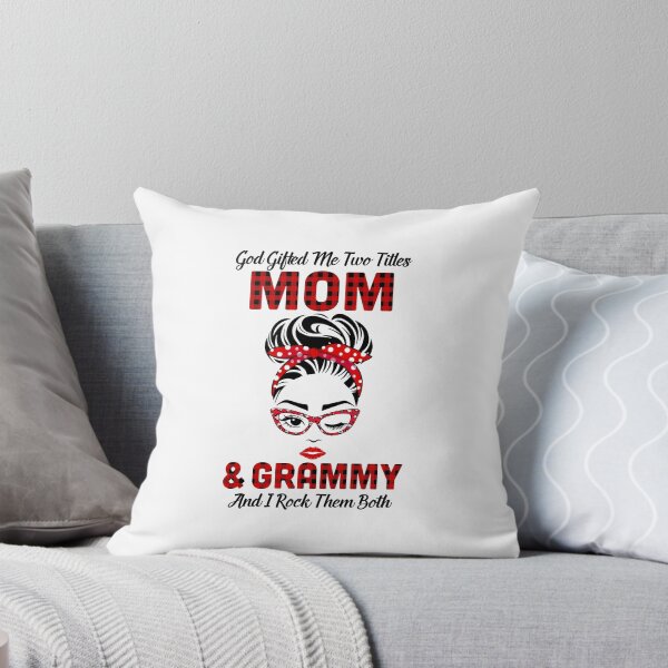 Item preview, God Gifted Me Two Titles Mom And Grammy And I Rock Them Both designed and sold by DanielleNicolet.
