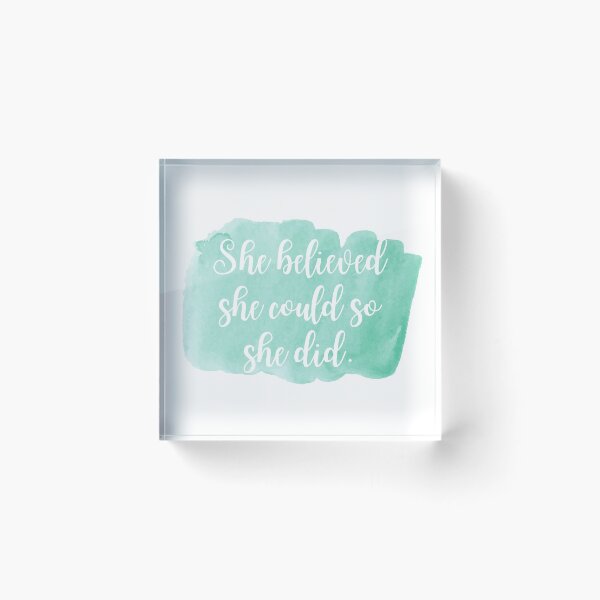 Item preview, She believed she could so she did - Watercolor designed and sold by KarolinaPaz.