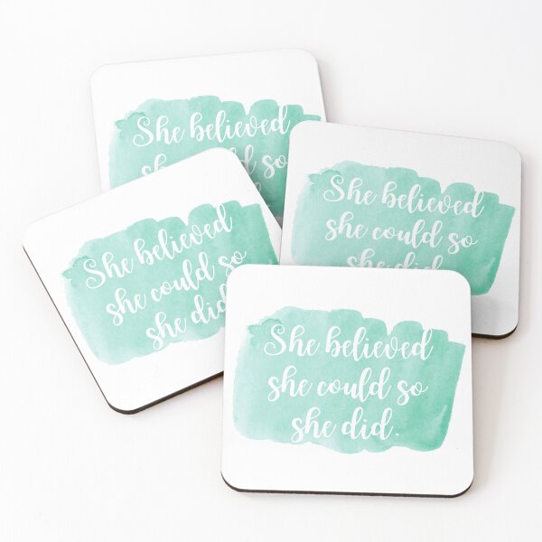 Item preview, She believed she could so she did - Watercolor designed and sold by KarolinaPaz.