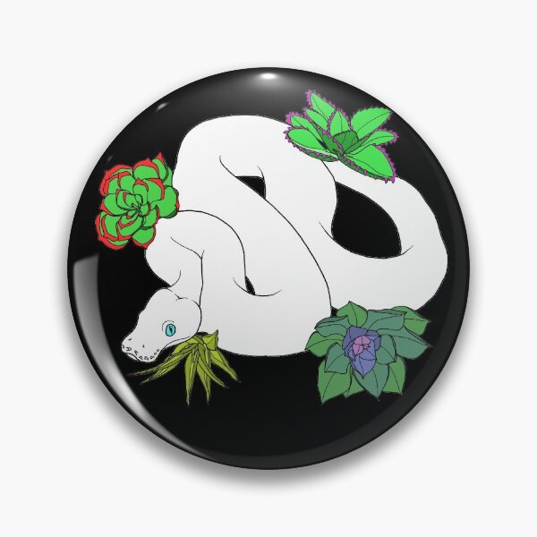 Item preview, Leusistic Ball Python With Succulents designed and sold by TinkerandBone.