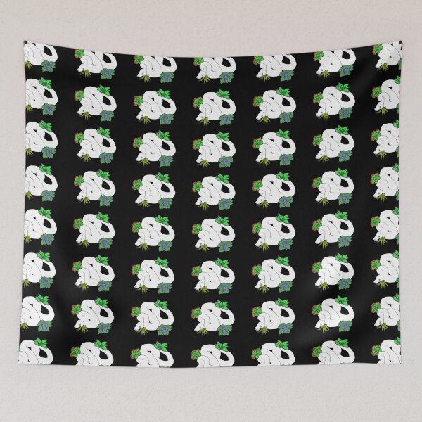 Item preview, Leusistic Ball Python With Succulents designed and sold by TinkerandBone.