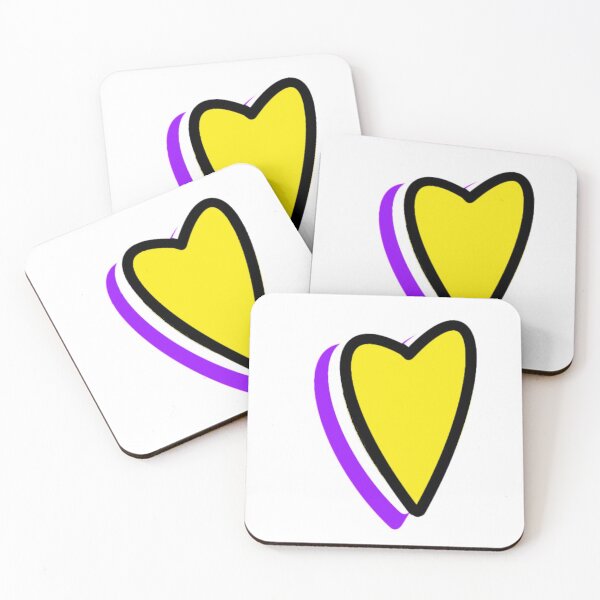 Item preview, Copy of Discrete Nonbinary Pride Heart designed and sold by beccaamac.