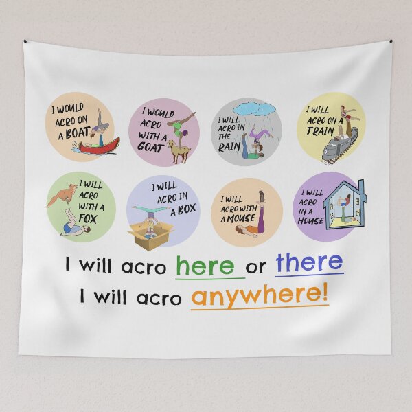 Item preview, AcroYoga, I will Acro Here or There I will acro anywhere designed and sold by AcroArt.