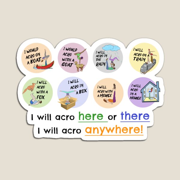 Item preview, AcroYoga, I will Acro Here or There I will acro anywhere designed and sold by AcroArt.
