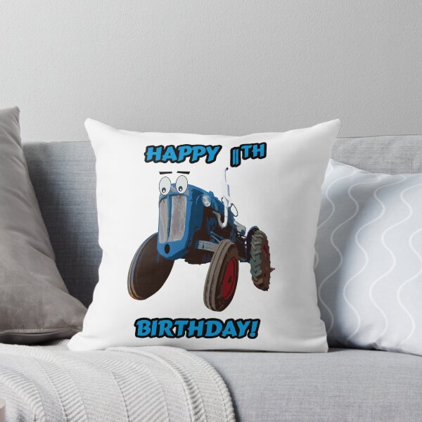 Item preview, Happy 11th Birthday Tractor design designed and sold by SEADOGPRINTS.