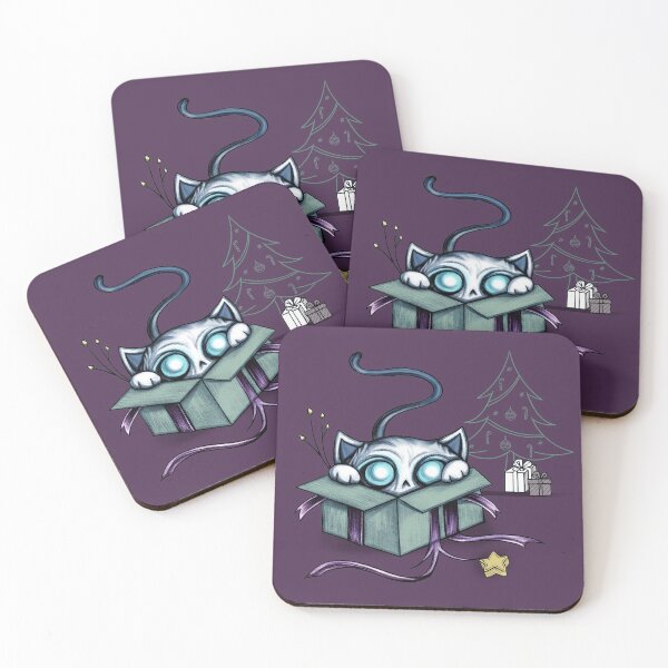 Item preview, Christmas Cat Ghost Gift Box designed and sold by ShaireProd.