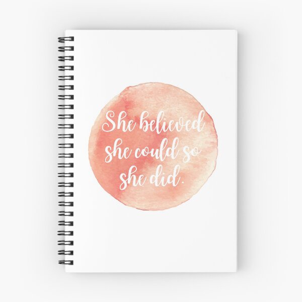 Item preview, She Believed She Could So She Did - Pink Watercolor designed and sold by KarolinaPaz.