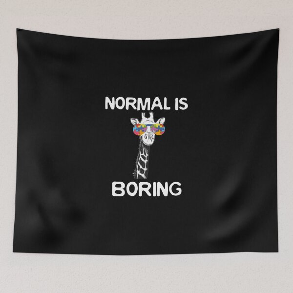 Item preview, Boring Autism Awareness Giraffe designed and sold by Kemriban5278.