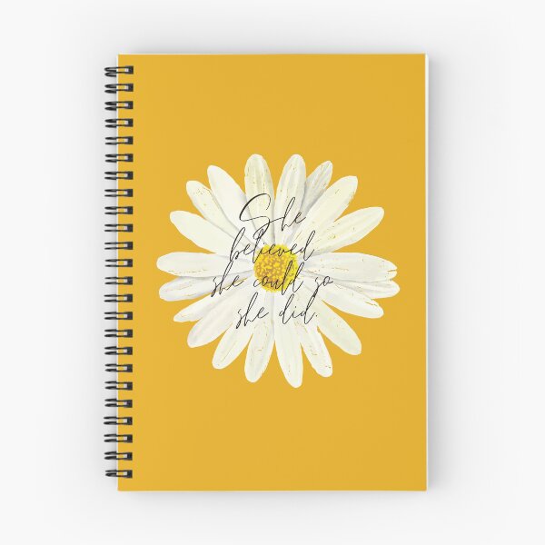 Item preview, She believed she could so she did - Daisy Watercolor designed and sold by KarolinaPaz.