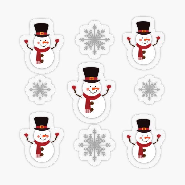 Item preview, Muñeco de nieve feliz designed and sold by SunnyDesignsCo.