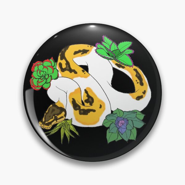 Artikelvorschau, Pied Ball Python mit Sukkulenten entworfen und verkauft von TinkerandBone.