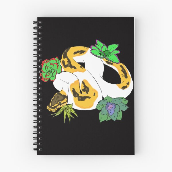 Item preview, Pied Ball Python with Succulents designed and sold by TinkerandBone.