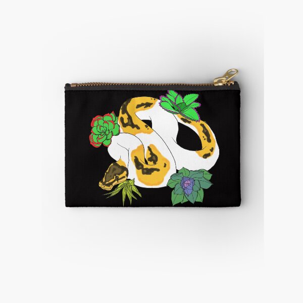 Item preview, Pied Ball Python with Succulents designed and sold by TinkerandBone.