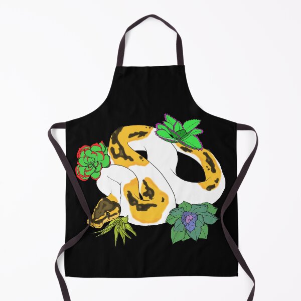 Item preview, Pied Ball Python with Succulents designed and sold by TinkerandBone.