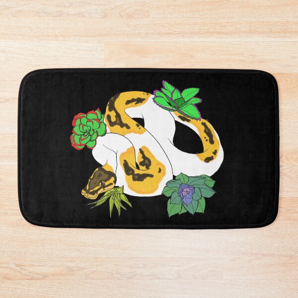 Item preview, Pied Ball Python with Succulents designed and sold by TinkerandBone.